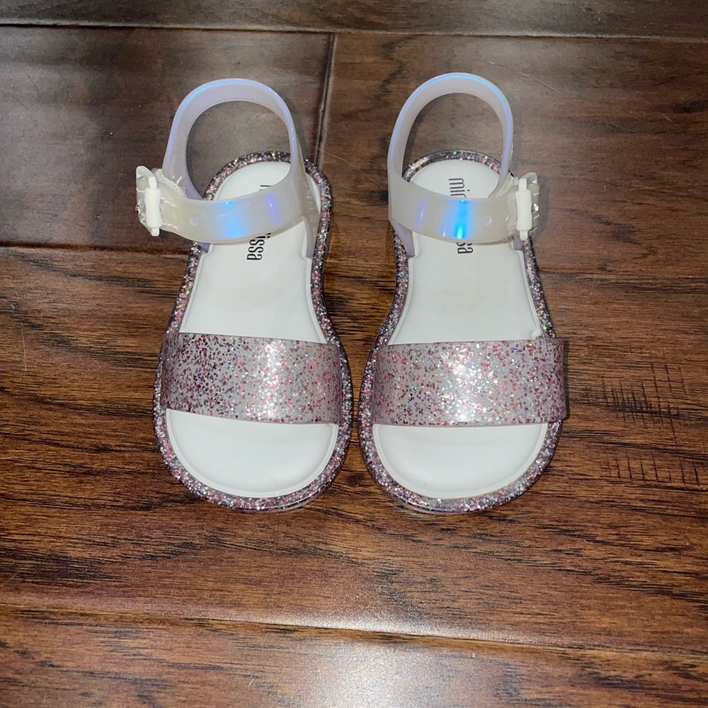 Mini Melissa Mar Sandals Girls Size 6 Toddler